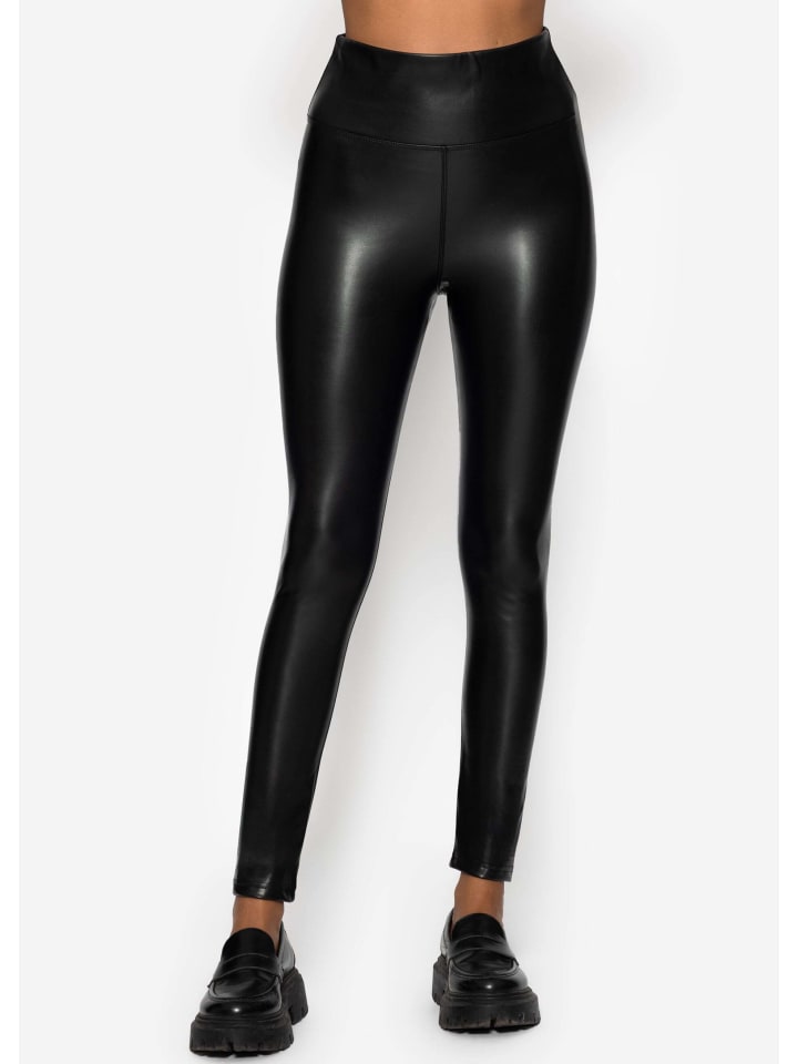 SASSYCLASSY Кожаные леггинсы с высокой посадкой и широким поясом, черного цвета
SASSYCLASSY Кожаные леггинсы с высокой посадкой и широким поясом, черного цвета