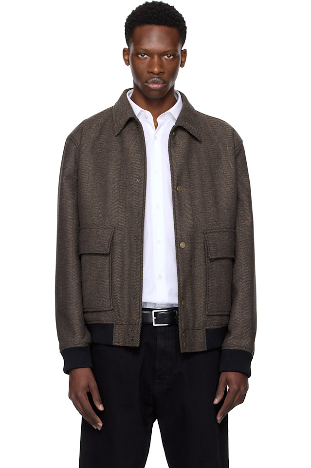 Бомбер в рубчик Hugo, коричневый
Бомбер в рубчик Hugo, коричневый