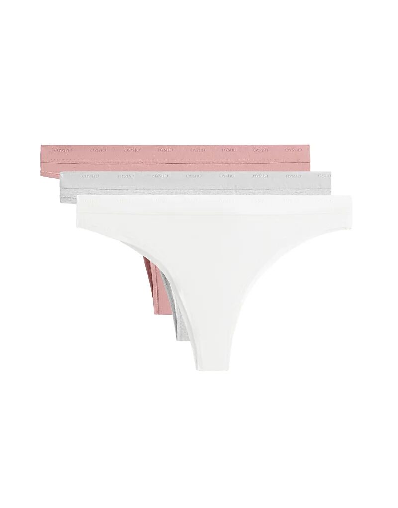 Трусики-бразильярды Oysho 3 из хлопковой смеси с логотипом в пыльно-розовом цвете
Трусики-бразильярды Oysho 3 из хлопковой смеси с логотипом в пыльно-розовом цвете