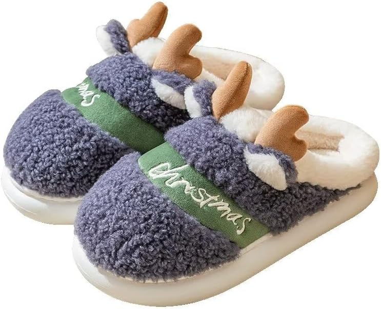 Мужские и женские уютные тапочки с оленьими рогами из теплого хлопка для зимы, для дома и спальни Zonkacen, темно-синий
Мужские и женские уютные тапочки с оленьими рогами из теплого хлопка для зимы, для дома и спальни Zonkacen, темно-синий