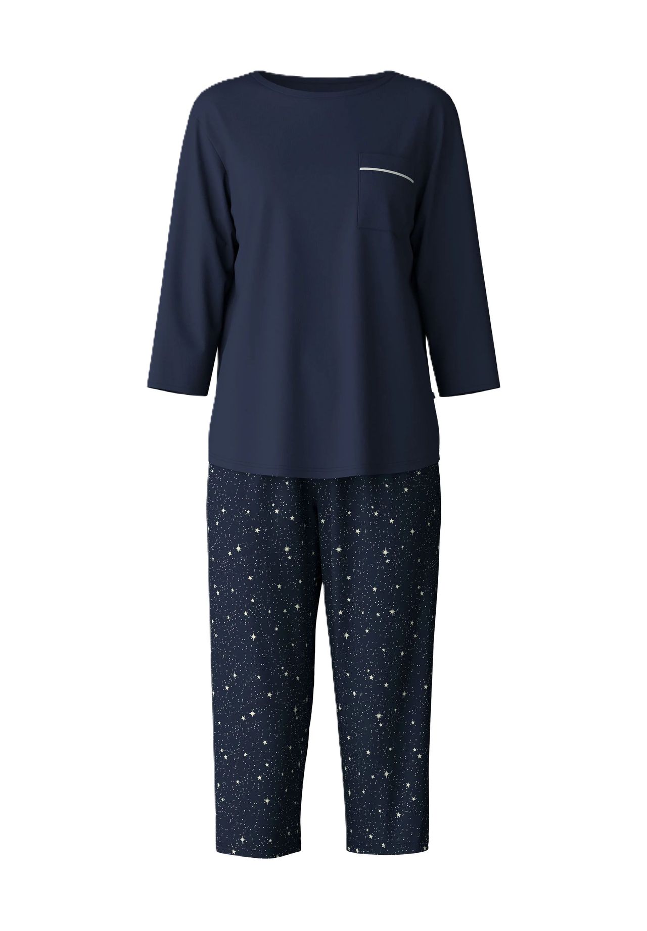 Женская пижама-капри Sweet Dreams с рукавом 3/4 CALIDA, цвет 488 Peacoat Blue
Женская пижама-капри Sweet Dreams с рукавом 3/4 CALIDA, цвет 488 Peacoat Blue