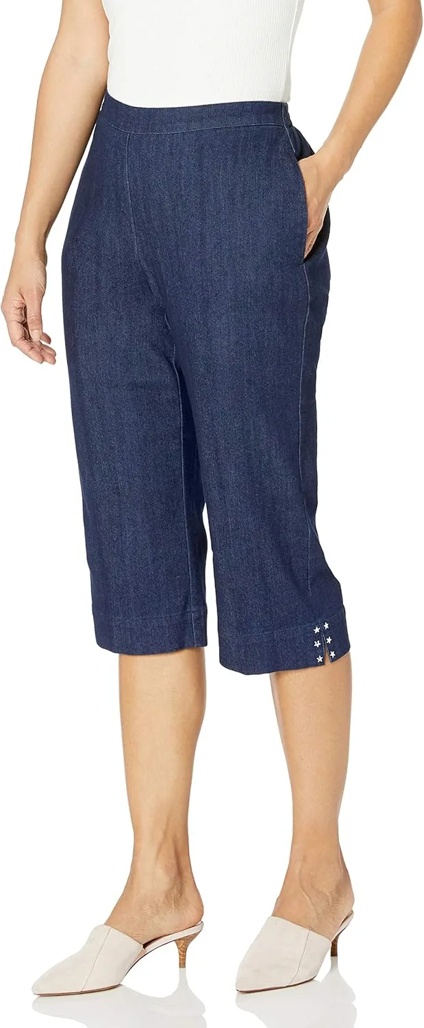 Alfred Dunner Women's Plus Size Capri с манжетами
Alfred Dunner Women's Plus Size Capri с манжетами