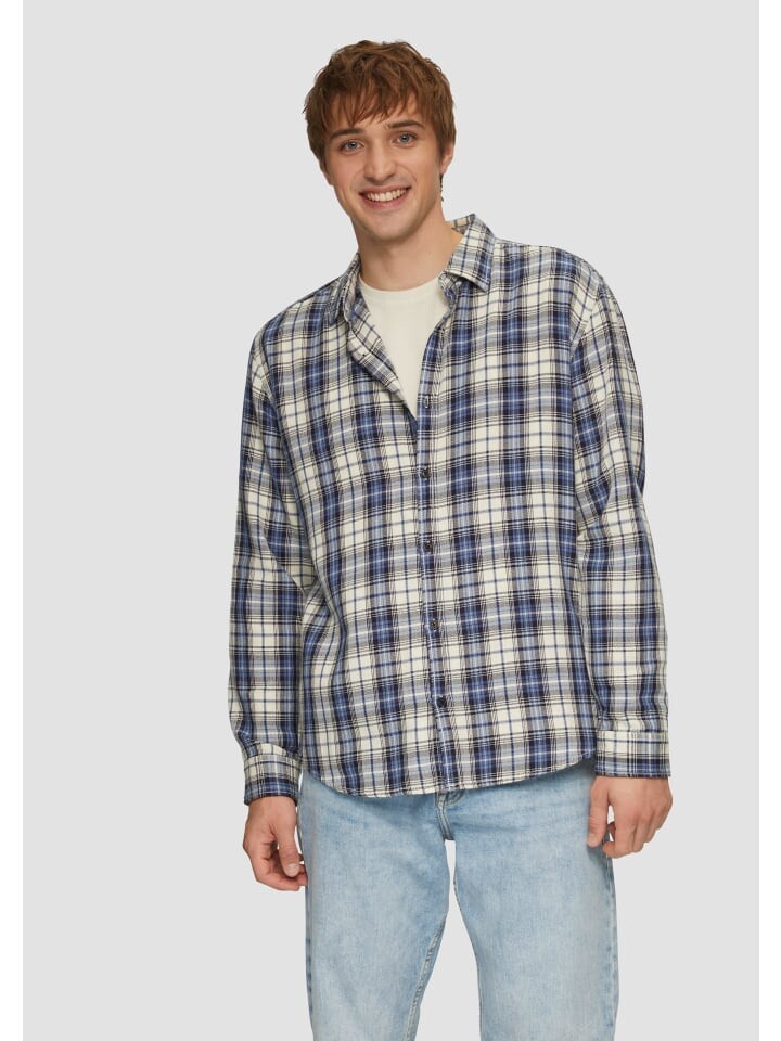 Рубашка QS langarm, цвет blau-creme
Рубашка QS langarm, цвет blau-creme