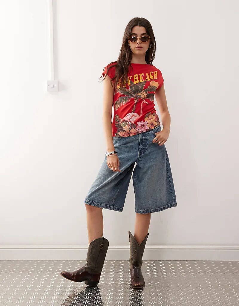 Детская футболка COLLUSION с принтом пляжа Red Bay красного цвета
Детская футболка COLLUSION с принтом пляжа Red Bay красного цвета