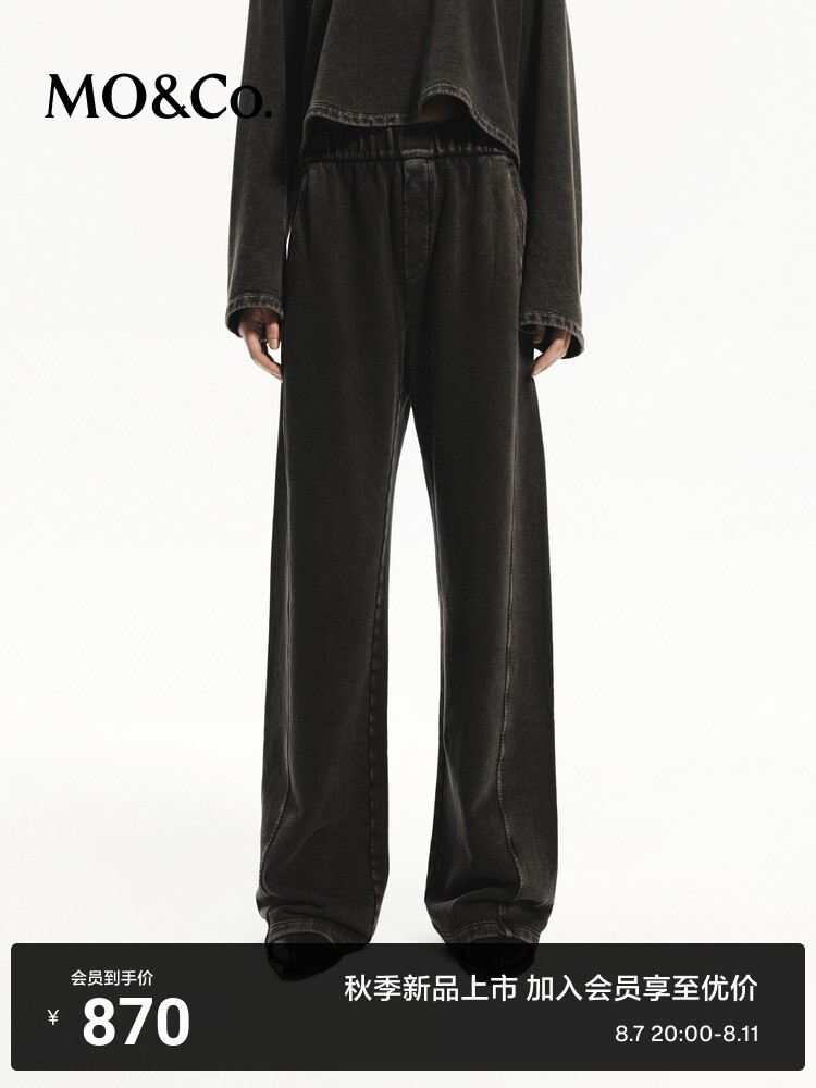 Свободные штаны Moco с высокой талией, черный
Свободные штаны Moco с высокой талией, черный