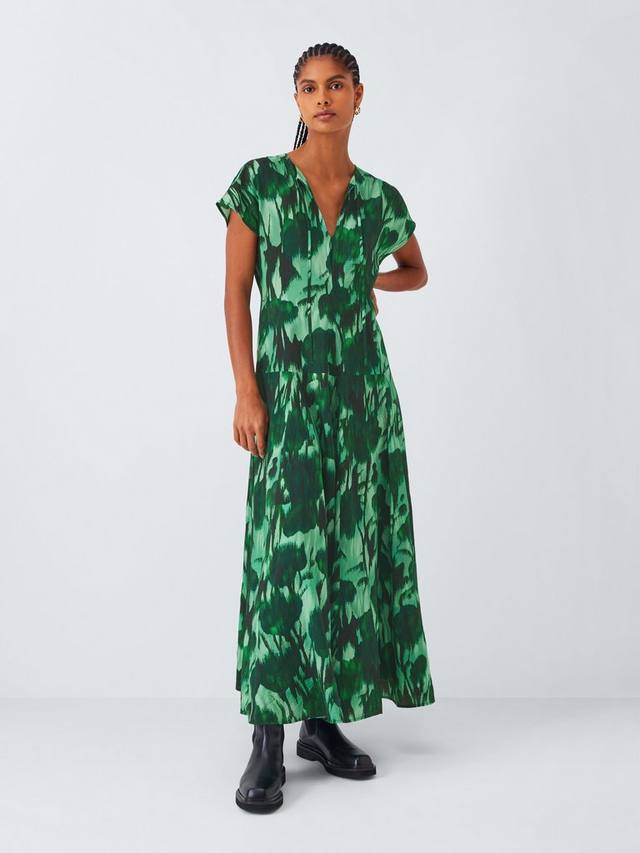 Короткое платье макси с рукавами и абстрактным цветочным принтом John Lewis, Green
Короткое платье макси с рукавами и абстрактным цветочным принтом John Lewis, Green