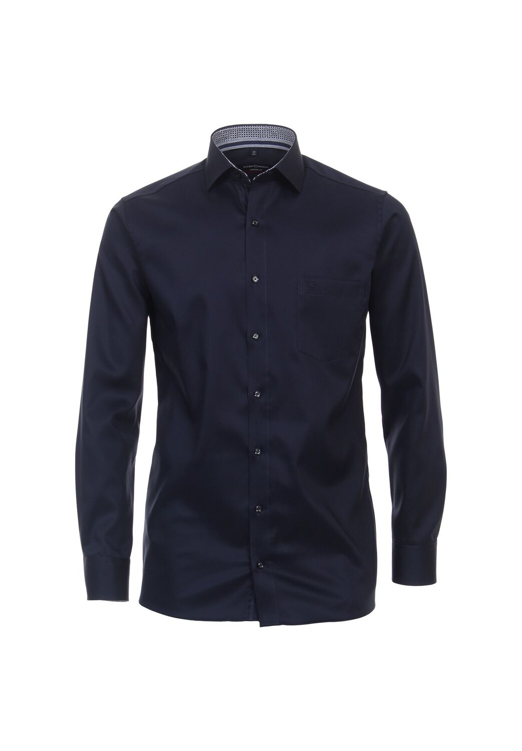 Мужская деловая рубашка однотонного современного кроя CASAMODA, темно-синий
Мужская деловая рубашка однотонного современного кроя CASAMODA, темно-синий