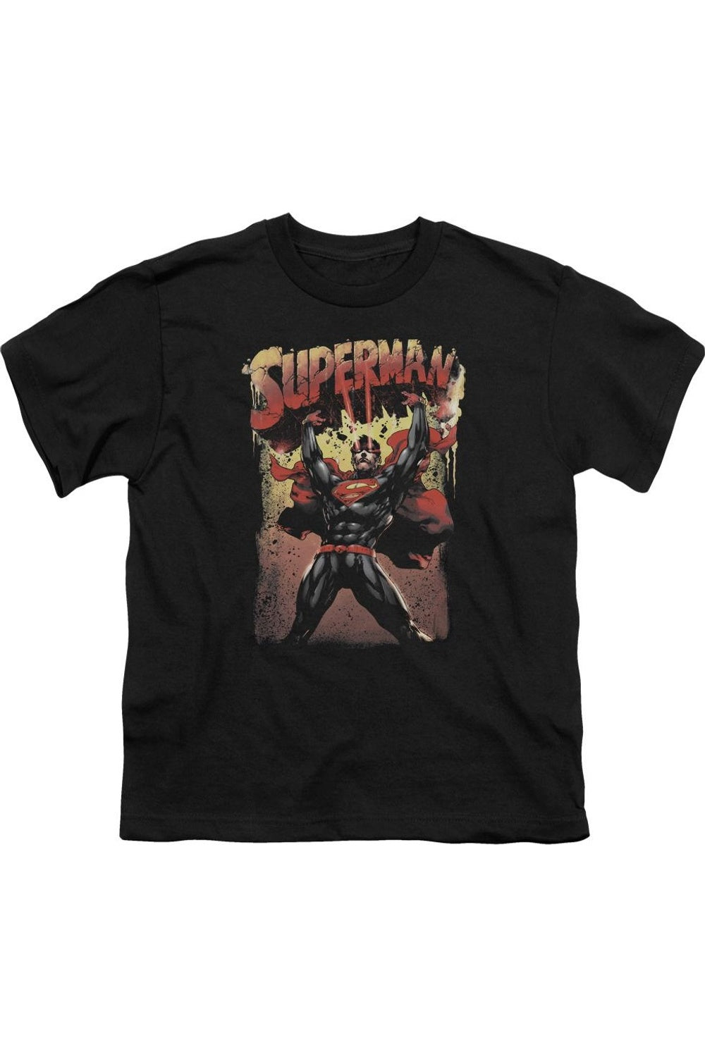 Футболка с принтом Superman Lift Up для детей с короткими рукавами Gildan, черный 
Футболка с принтом Superman Lift Up для детей с короткими рукавами Gildan, черный