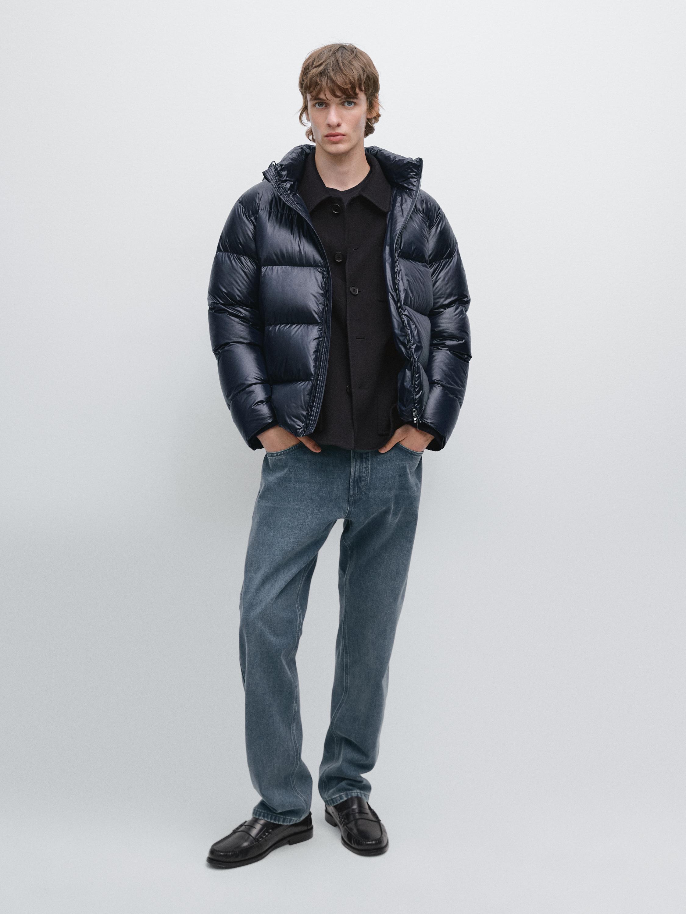 Водоотталкивающая атласная куртка-пуховик Massimo Dutti, темно-синий
Водоотталкивающая атласная куртка-пуховик Massimo Dutti, темно-синий