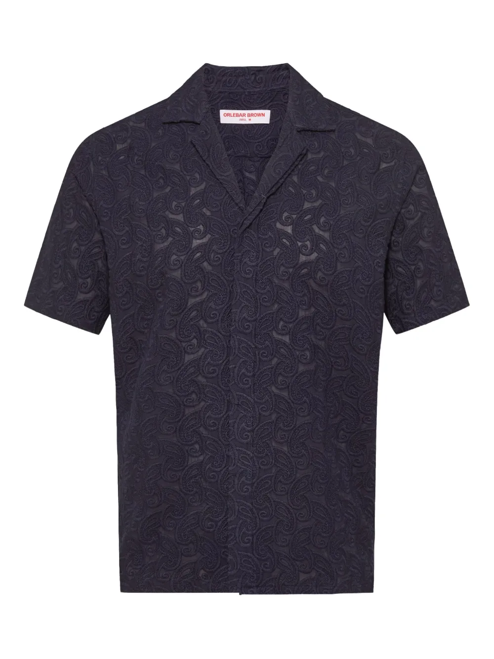Рубашка с короткими рукавами и вышитыми деталями Orlebar Brown, синий
Рубашка с короткими рукавами и вышитыми деталями Orlebar Brown, синий