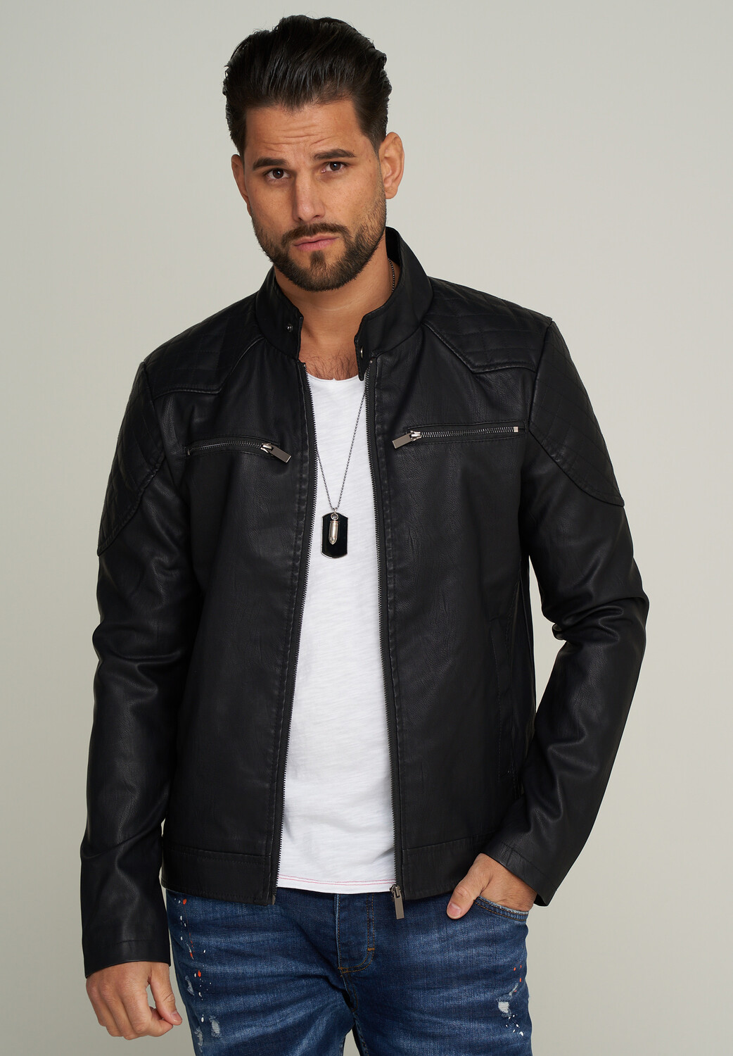 Кожаная куртка SOUL STAR Kunst MJMEZZANO, черный
Кожаная куртка SOUL STAR Kunst MJMEZZANO, черный