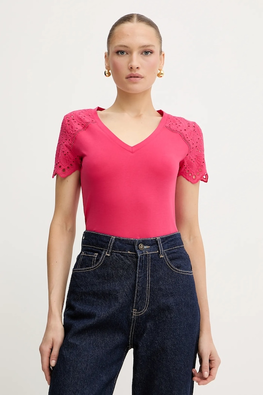 Хлопковая футболка Morgan, розовый
Хлопковая футболка Morgan, розовый