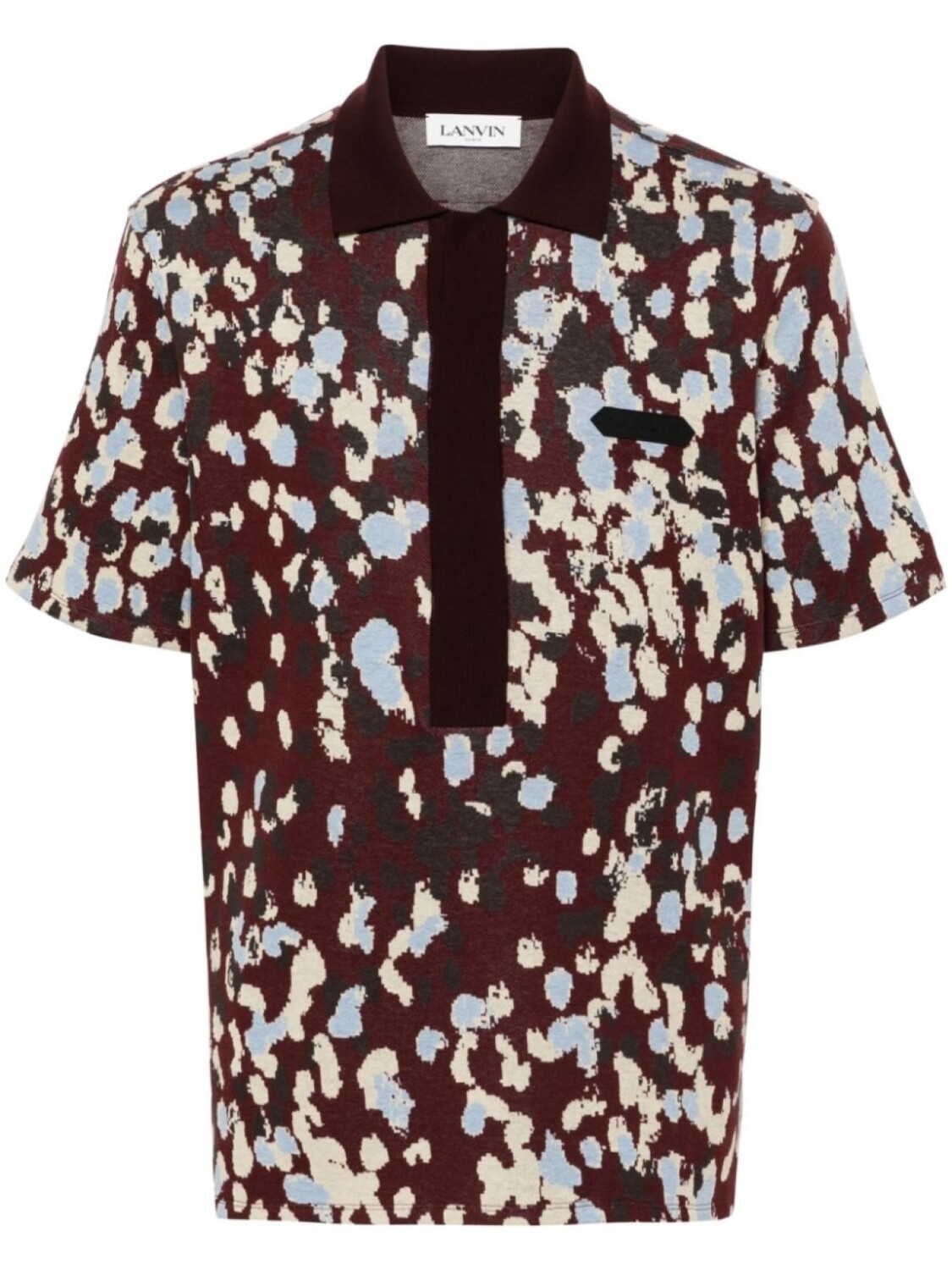 Lanvin жаккардовая рубашка поло с узором, красный
Lanvin жаккардовая рубашка поло с узором, красный