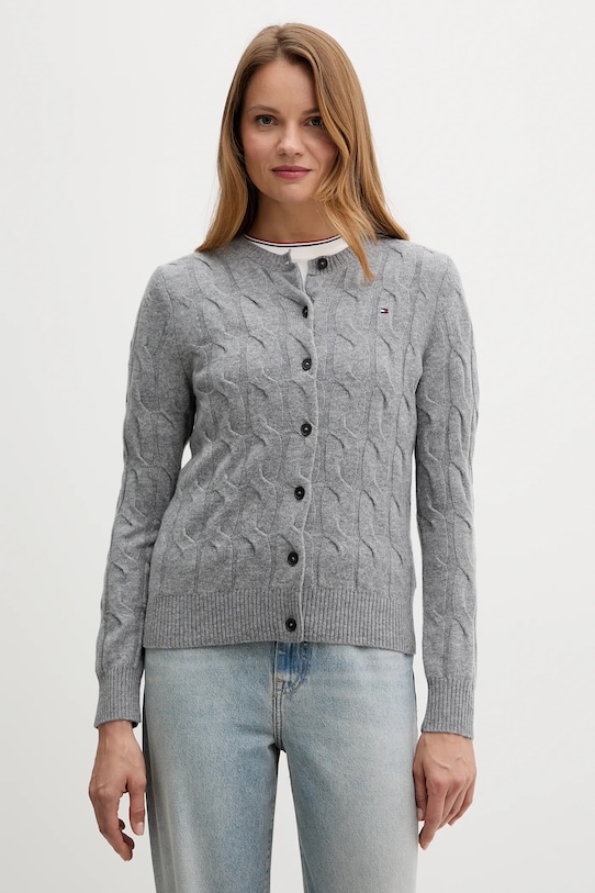 Шерстяной кардиган Tommy Hilfiger, серый
Шерстяной кардиган Tommy Hilfiger, серый
