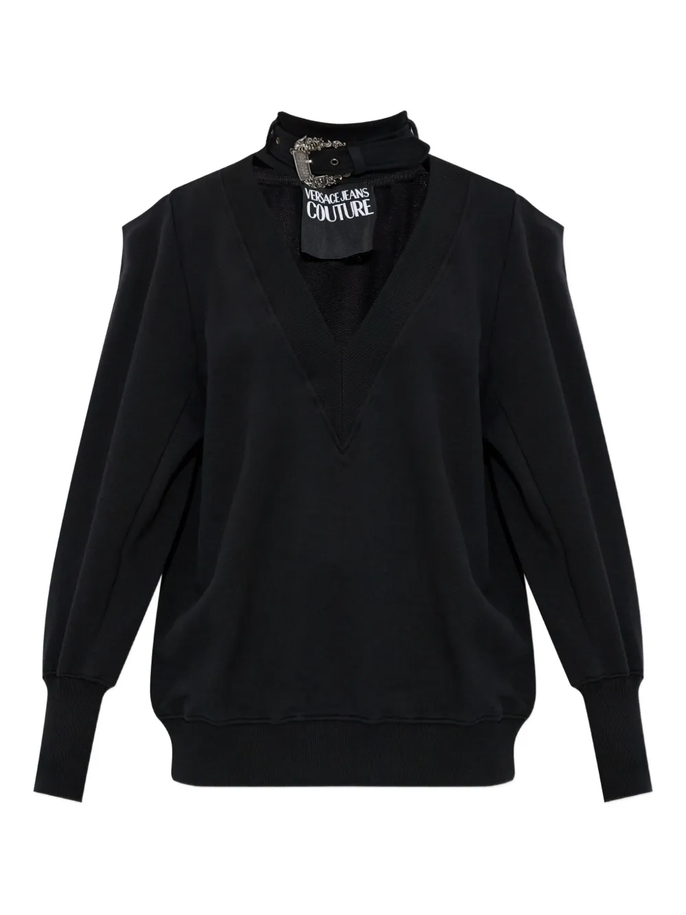 Толстовка с пряжкой Versace Jeans Couture, черный
Толстовка с пряжкой Versace Jeans Couture, черный