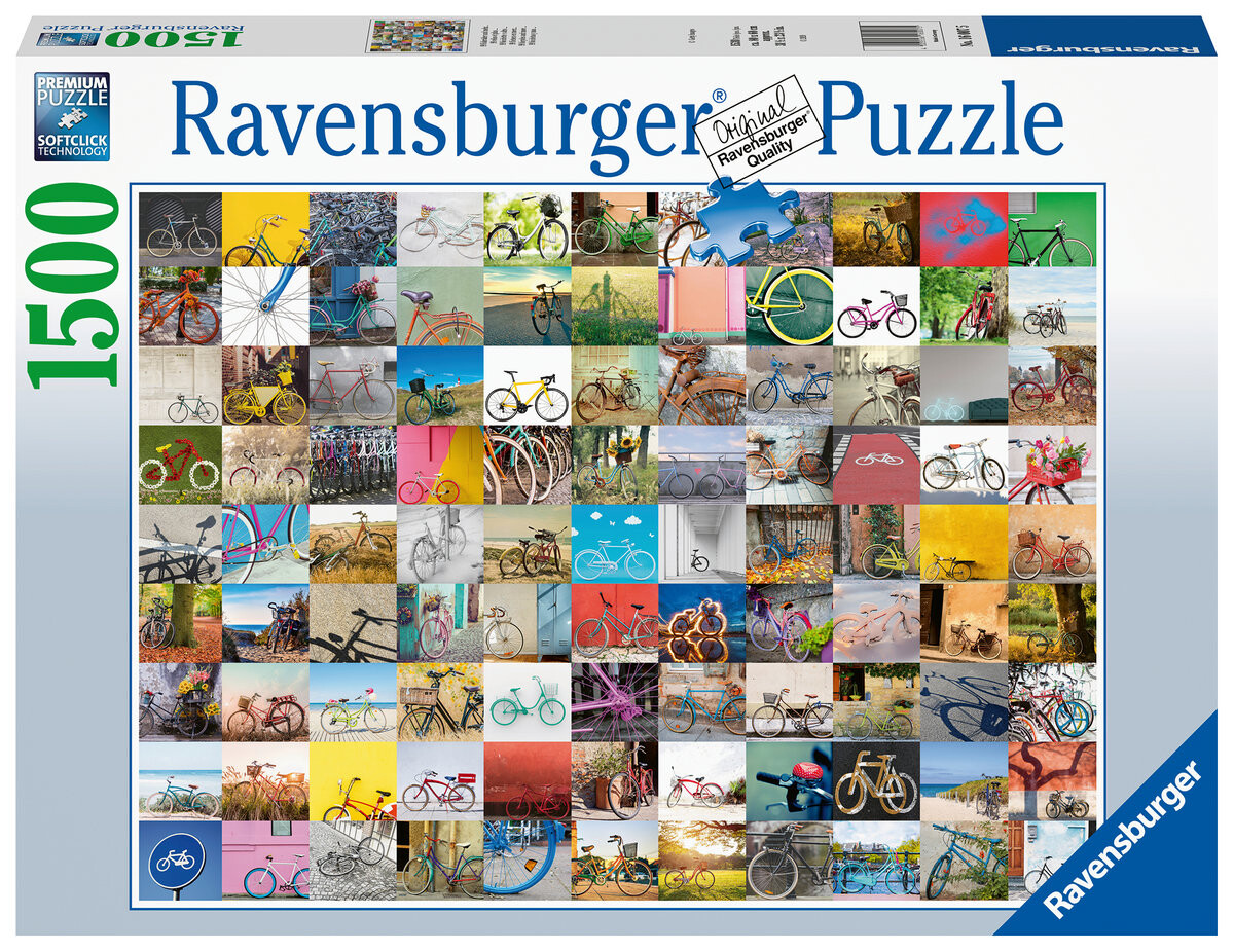 Ravensburger, пазл, 99 велосипедов, 1500 шт.
Ravensburger, пазл, 99 велосипедов, 1500 шт.