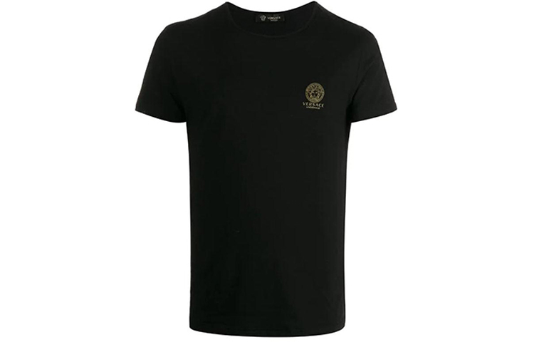 Футболка с коротким рукавом и V-образным вырезом VERSACE, черный
Футболка с коротким рукавом и V-образным вырезом VERSACE, черный