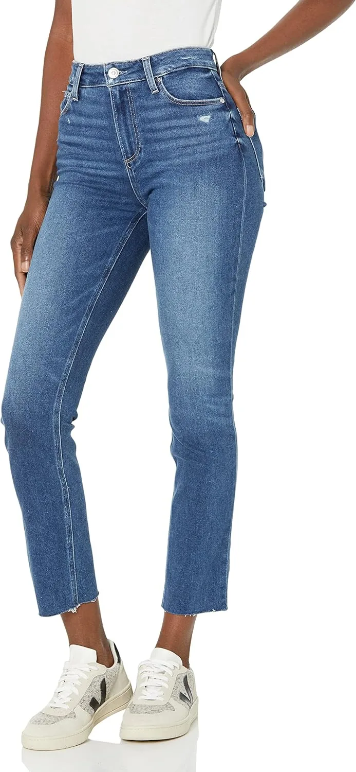 PAIGE Женские джинсы Hoxton Slim Raw Hem High Rise Skinny в цвете Eiffel Distressed
PAIGE Женские джинсы Hoxton Slim Raw Hem High Rise Skinny в цвете Eiffel Distressed