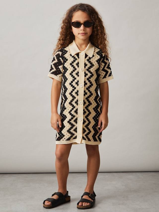 Детское платье Natalie из хлопковой смеси с узором и кружевом Reiss, Ecru
Детское платье Natalie из хлопковой смеси с узором и кружевом Reiss, Ecru