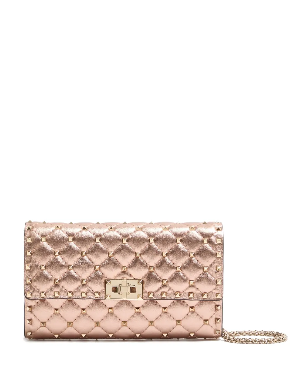 Стеганый клатч Rockstud Spike Valentino Garavani, розовый
Стеганый клатч Rockstud Spike Valentino Garavani, розовый