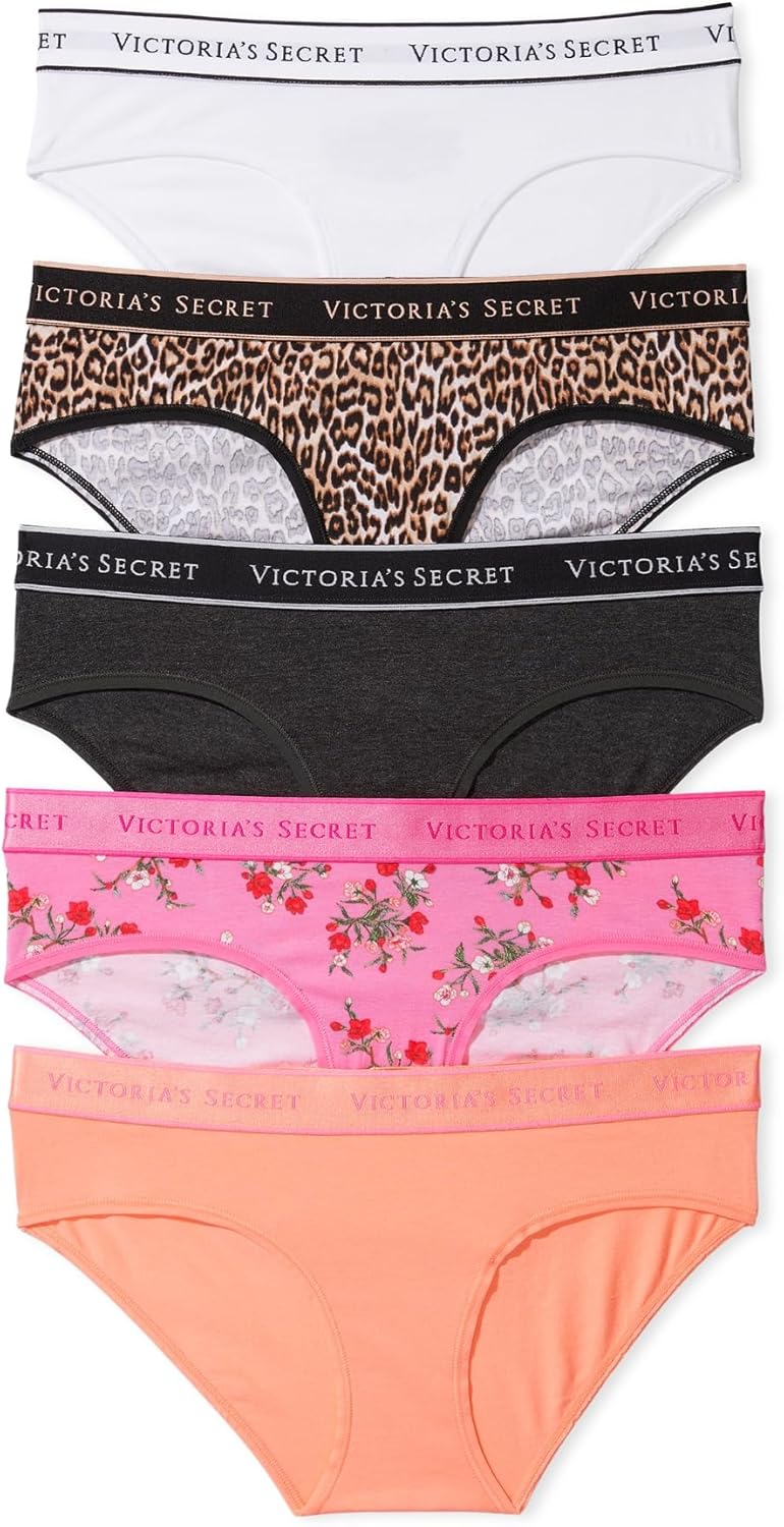 Victoria's Secret Женские Хлопковые Трусики Hipster с Логотипом, Трусики для Женщин с Умеренным Покрытием, Мультипак (XS-XXL), Logo Multi
Victoria's Secret Женские Хлопковые Трусики Hipster с Логотипом, Трусики для Женщин с Умеренным Покрытием, Мультипак (XS-XXL), Logo Multi