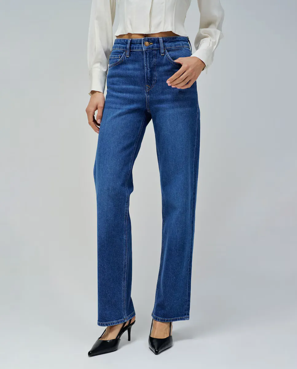 Женские джинсы True Straight с высокой посадкой Salsa Jeans, синий 
Женские джинсы True Straight с высокой посадкой Salsa Jeans, синий