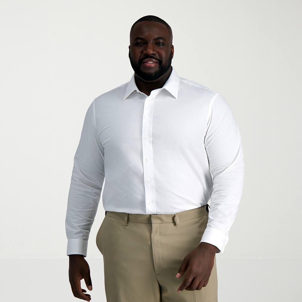 Однотонная классическая рубашка классического кроя Big & Tall Haggar Smart Wash, цвет White Solid
Однотонная классическая рубашка классического кроя Big & Tall Haggar Smart Wash, цвет White Solid