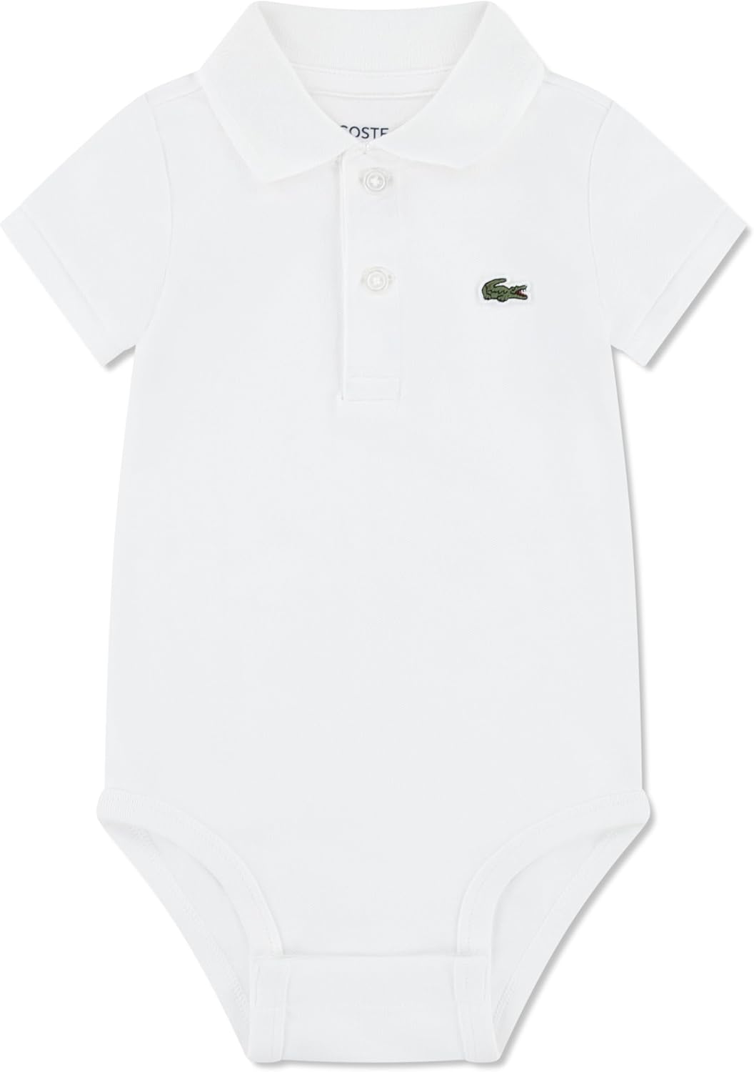 Laceste Unisex Baby Classic Pique Polo Bodysuit Lacoste, White
Laceste Unisex Baby Classic Pique Polo Bodysuit Lacoste, White