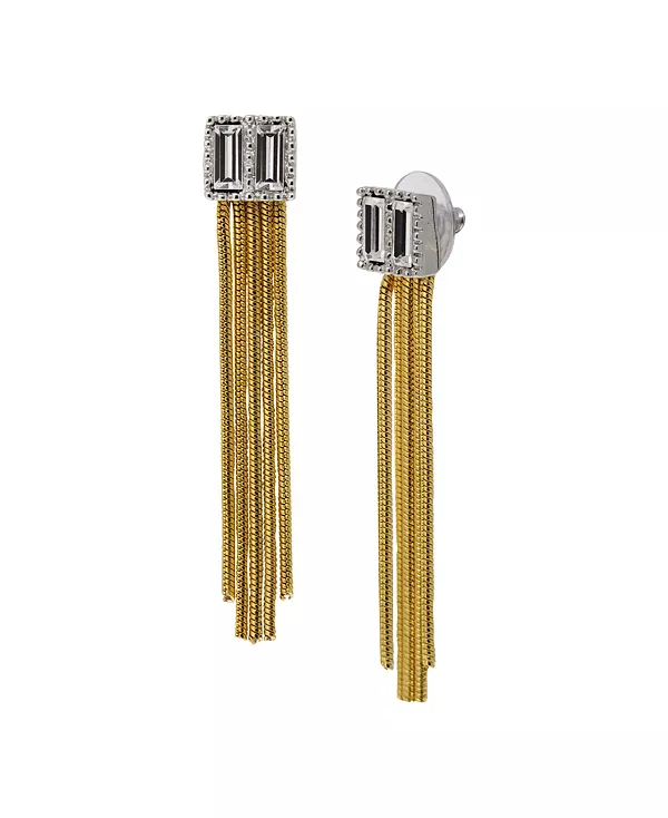 Серьги-Линейки с кристаллами и несколькими цепочками 2028, white
Серьги-Линейки с кристаллами и несколькими цепочками 2028, white