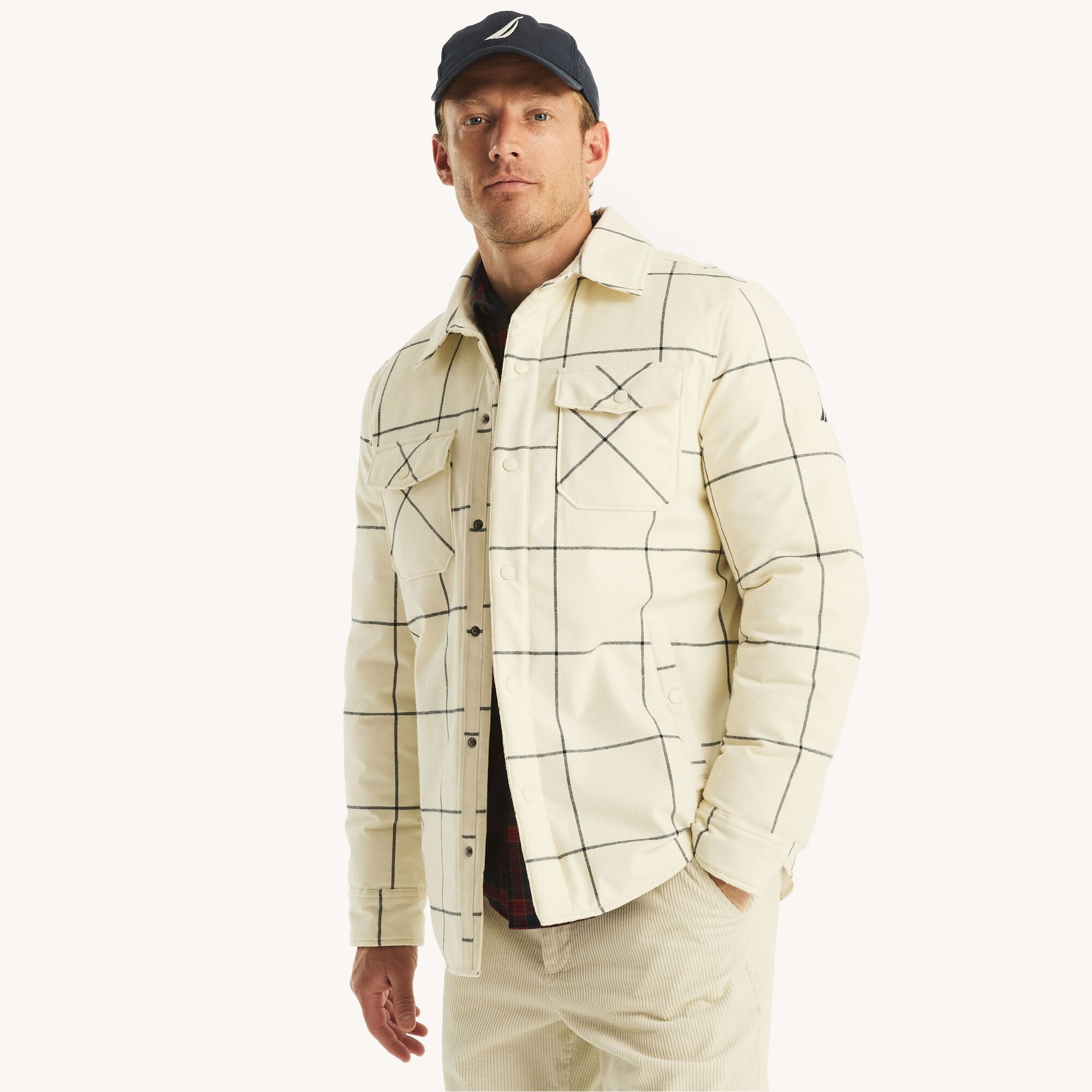 Мужская фланелевая рубашка-куртка Nautica Tempasphere, цвет whitecap wintl
Мужская фланелевая рубашка-куртка Nautica Tempasphere, цвет whitecap wintl