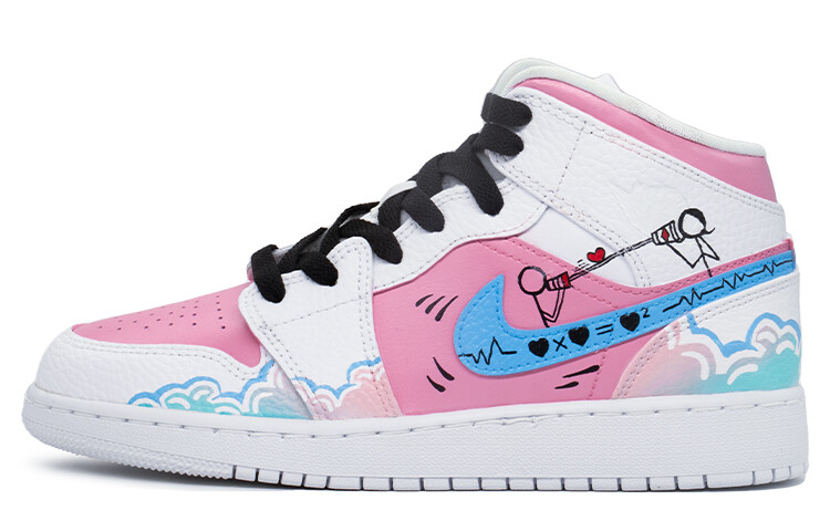 Кроссовки Air Jordan 1 Vintage Basketball Shoes Women's High-top White/pink, розовый
Кроссовки Air Jordan 1 Vintage Basketball Shoes Women's High-top White/pink, розовый