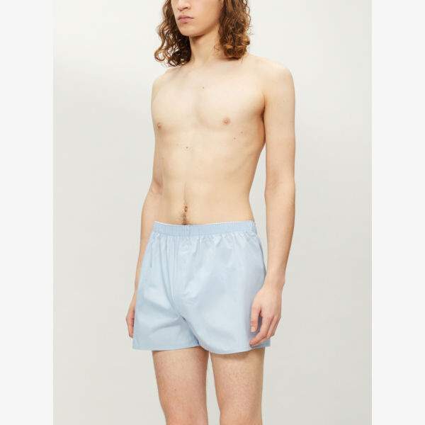 Классические хлопковые боксеры Sunspel, синий
Классические хлопковые боксеры Sunspel, синий
