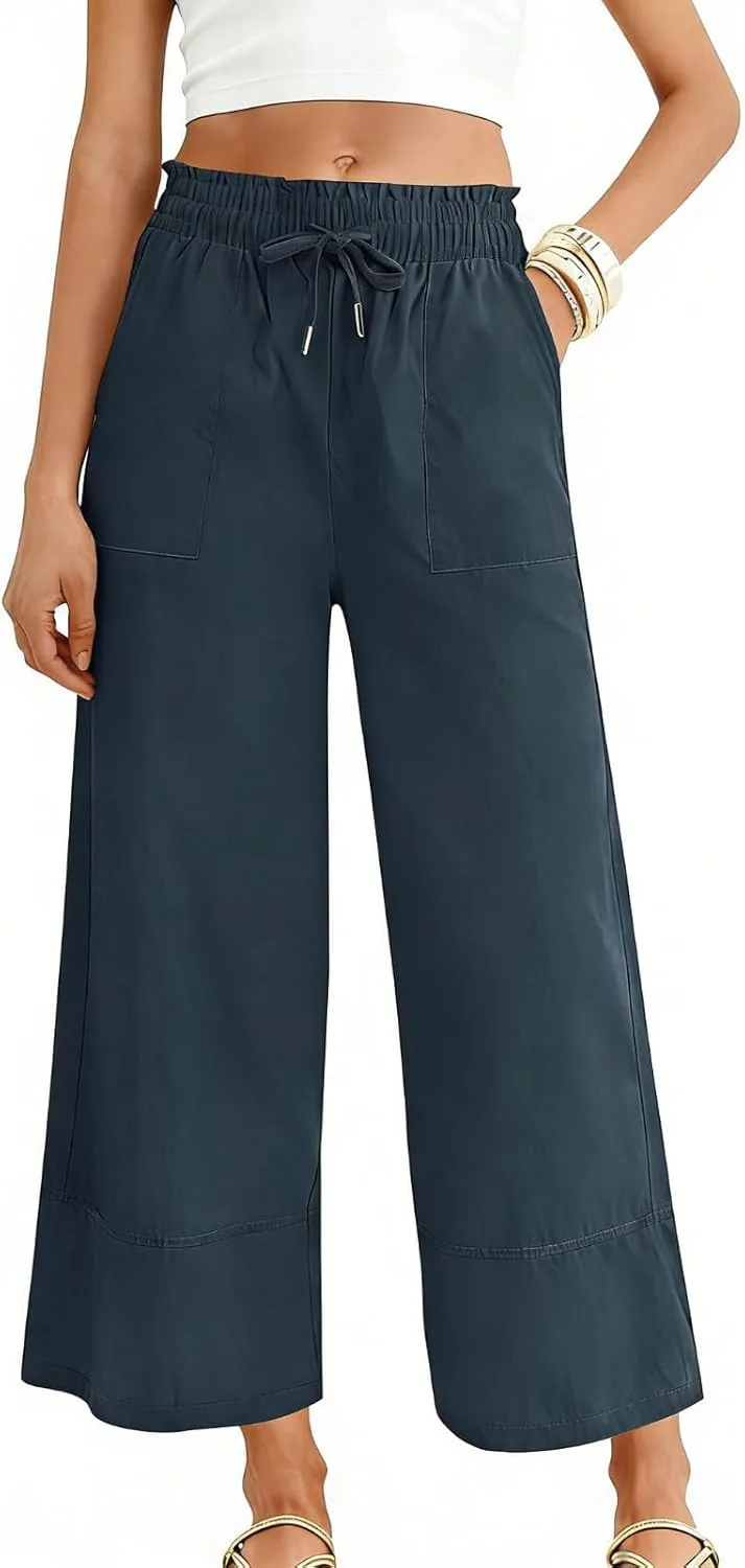 Женские хлопковые льняные брюки Casual летние широкие палаццо
Женские хлопковые льняные брюки Casual летние широкие палаццо