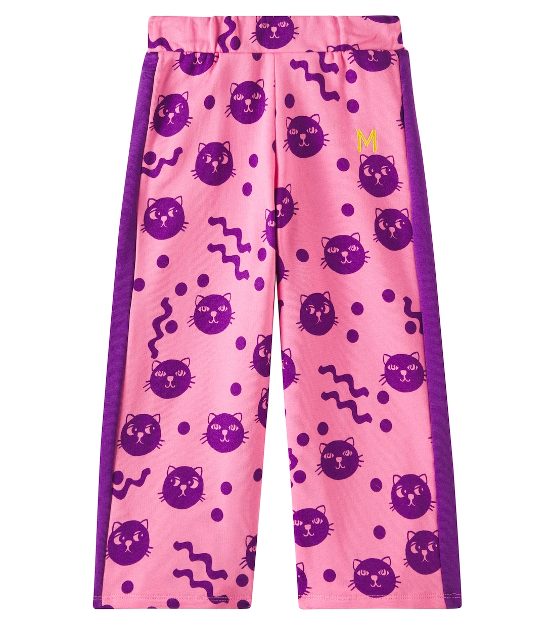 Хлопковые спортивные штаны Squiggly Cats Mini Rodini, розовый 
Хлопковые спортивные штаны Squiggly Cats Mini Rodini, розовый