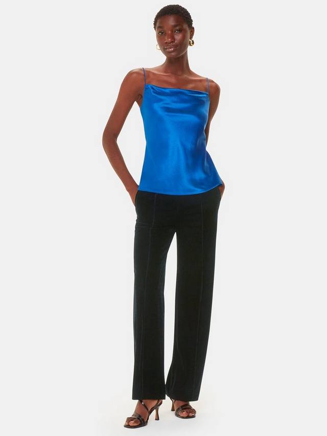 Бархатные брюки во всю длину Whistles, черный
Бархатные брюки во всю длину Whistles, черный