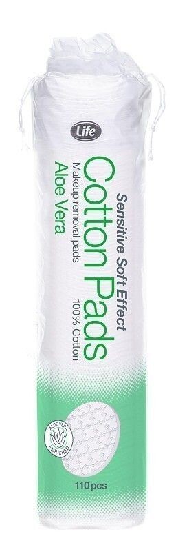 Ватные диски Life Aloe Vera, 110 шт
Ватные диски Life Aloe Vera, 110 шт