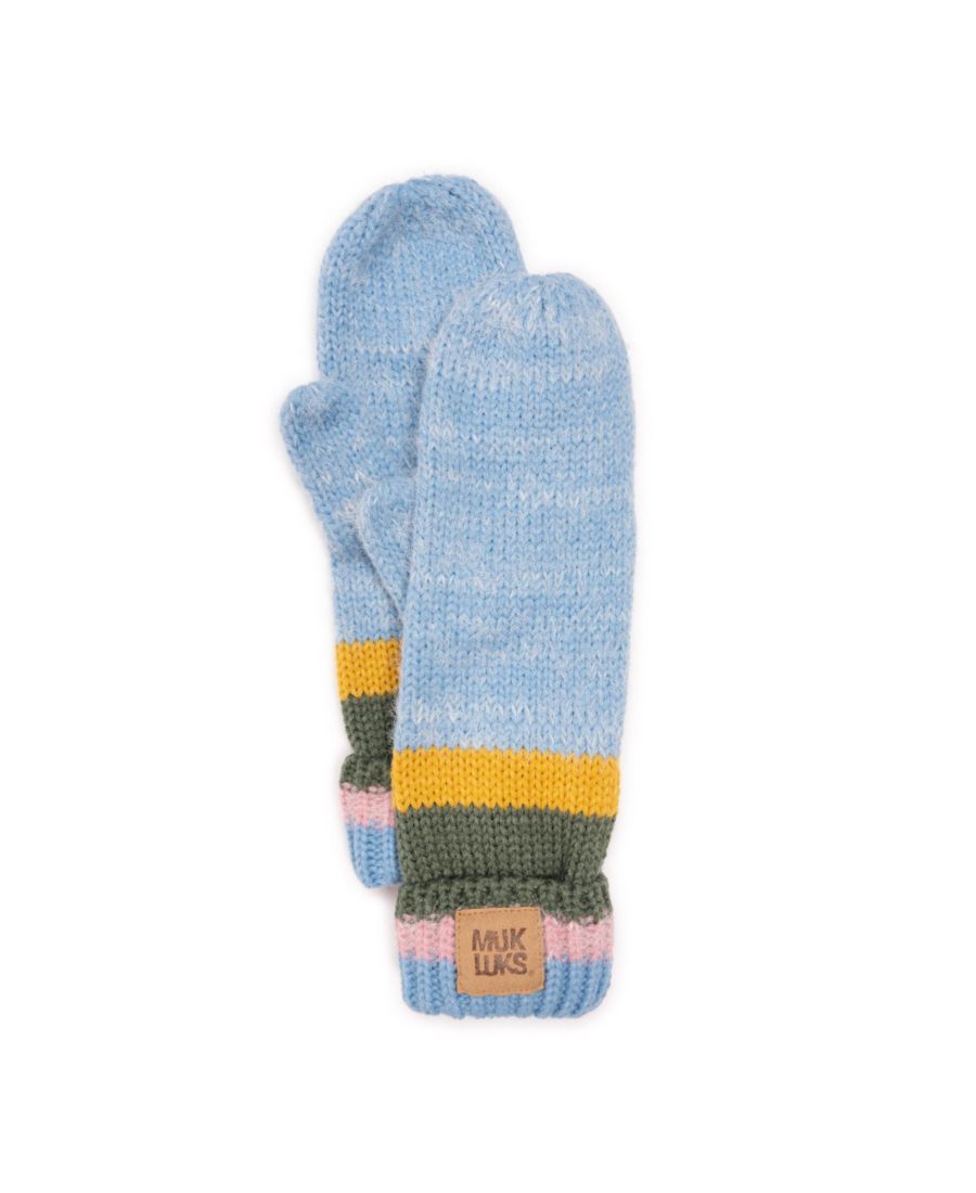 Женские ребристые варежки с рисунком ресниц MUK LUKS, Cornflower marl
Женские ребристые варежки с рисунком ресниц MUK LUKS, Cornflower marl