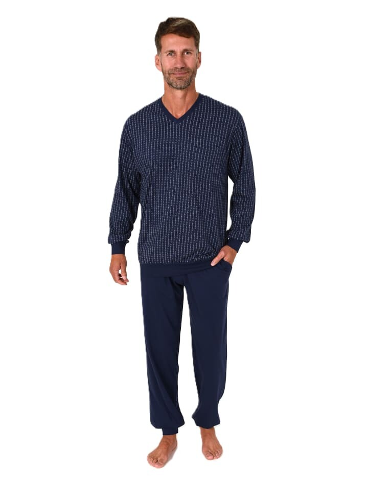 Пижама NORMANN Langarm Bündchen print, темно-синий
Пижама NORMANN Langarm Bündchen print, темно-синий