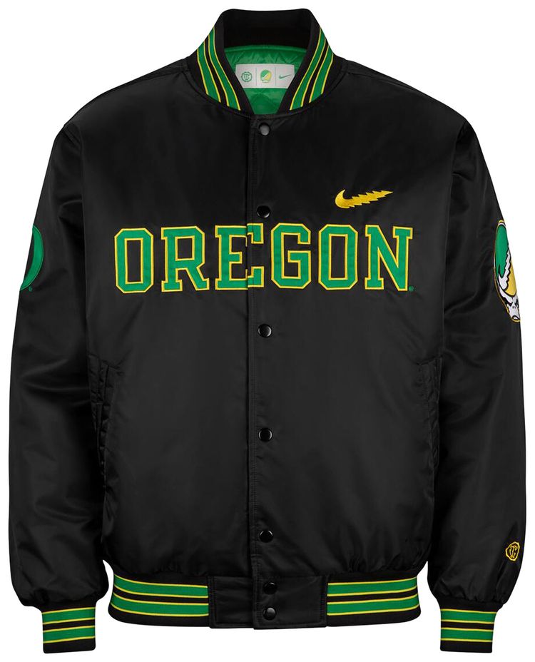 Куртка Nike x Class Trip x Grateful Dead x Oregon Grateful Ducks Bomber, черный
Куртка Nike x Class Trip x Grateful Dead x Oregon Grateful Ducks Bomber, черный