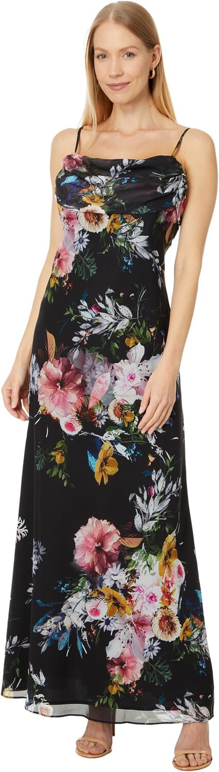 Платье Betsy & Adam Long Drape Floral Print, цвет Black/Multi
Платье Betsy & Adam Long Drape Floral Print, цвет Black/Multi