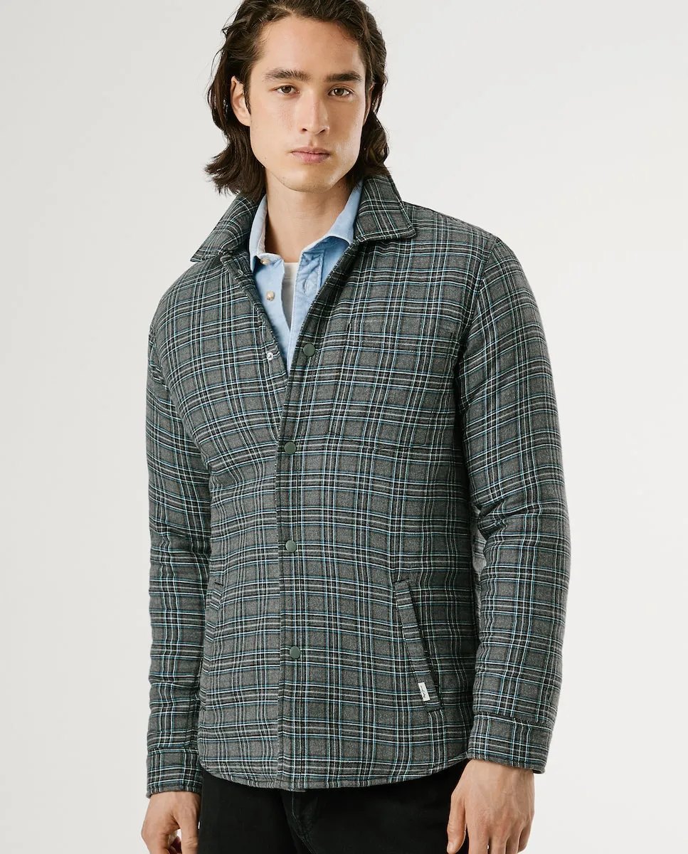 Мужская рубашка-футболка с узором в клетку, приталенного кроя Pepe Jeans, темно-серый
Мужская рубашка-футболка с узором в клетку, приталенного кроя Pepe Jeans, темно-серый