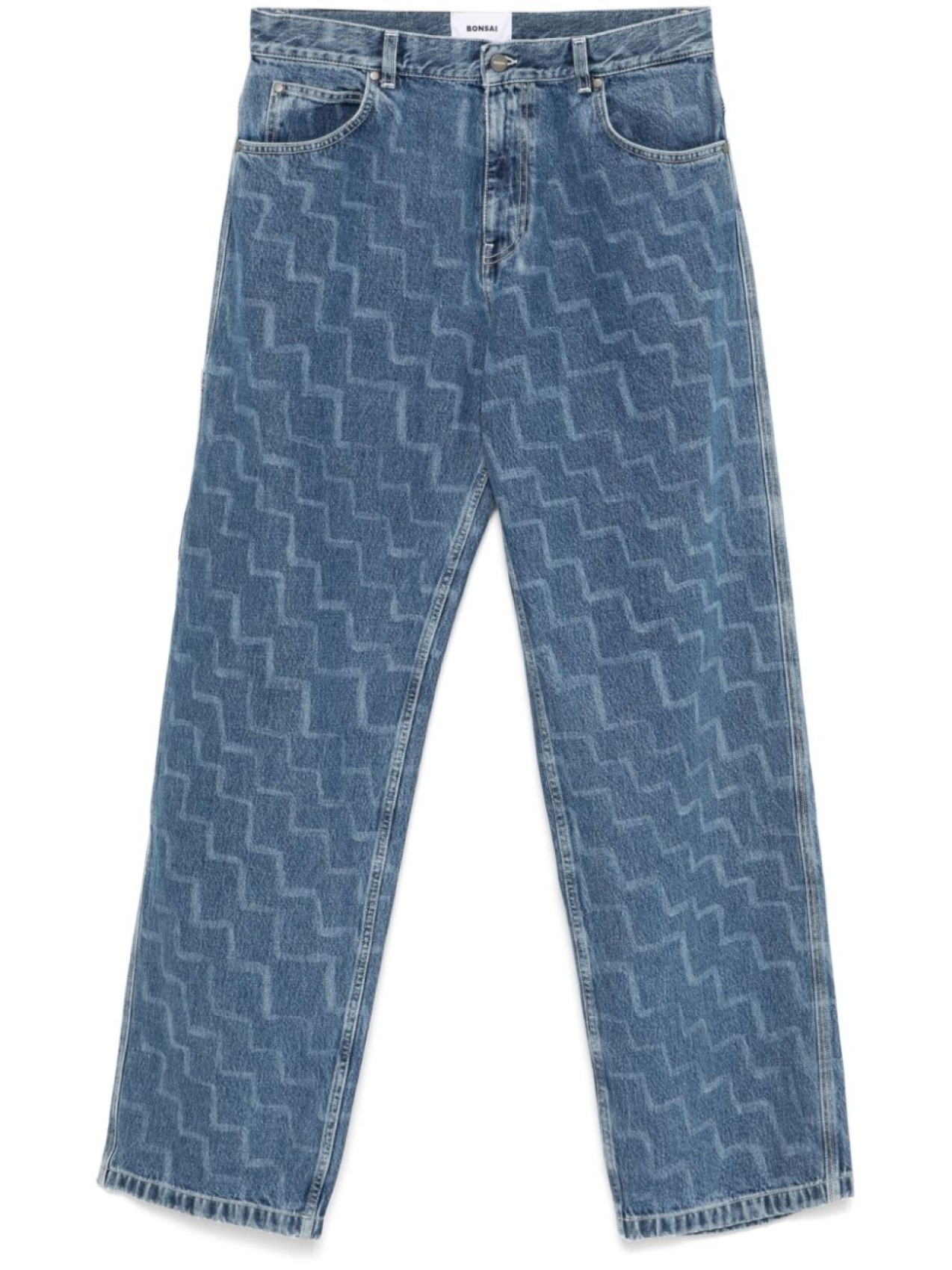 Bonsai джинсы с узором зигзаг, синий
Bonsai джинсы с узором зигзаг, синий