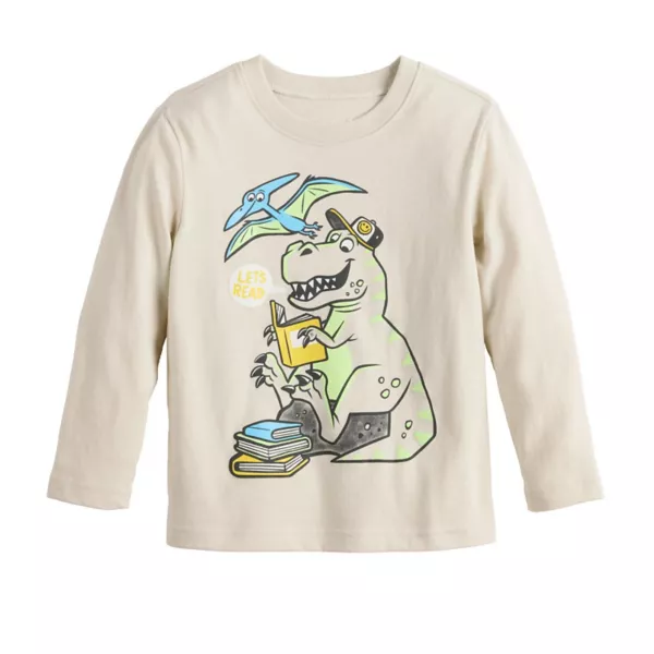 Футболка с длинными рукавами и принтом для мальчиков и малышей Jumping Beans, цвет beige lets read
Футболка с длинными рукавами и принтом для мальчиков и малышей Jumping Beans, цвет beige lets read