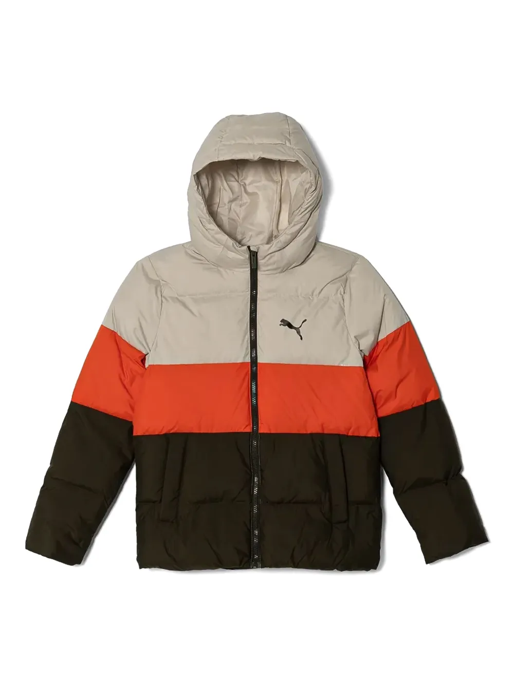 Пуховик в стиле колор-блок Puma Kids, зеленый
Пуховик в стиле колор-блок Puma Kids, зеленый