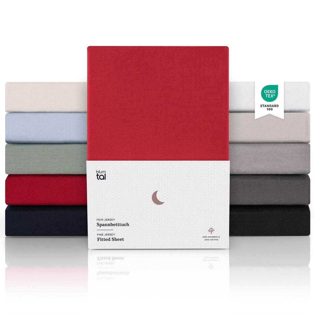 Blumtal Premium Jersey Topper Box Простыня с пружинным матрасом 140x200 см — очень мягкая простыня из 100% хлопка, высота топпера до 10 см, красная
Blumtal Premium Jersey Topper Box Простыня с пружинным матрасом 140x200 см — очень мягкая простыня из 100% хлопка, высота топпера до 10 см, красная
