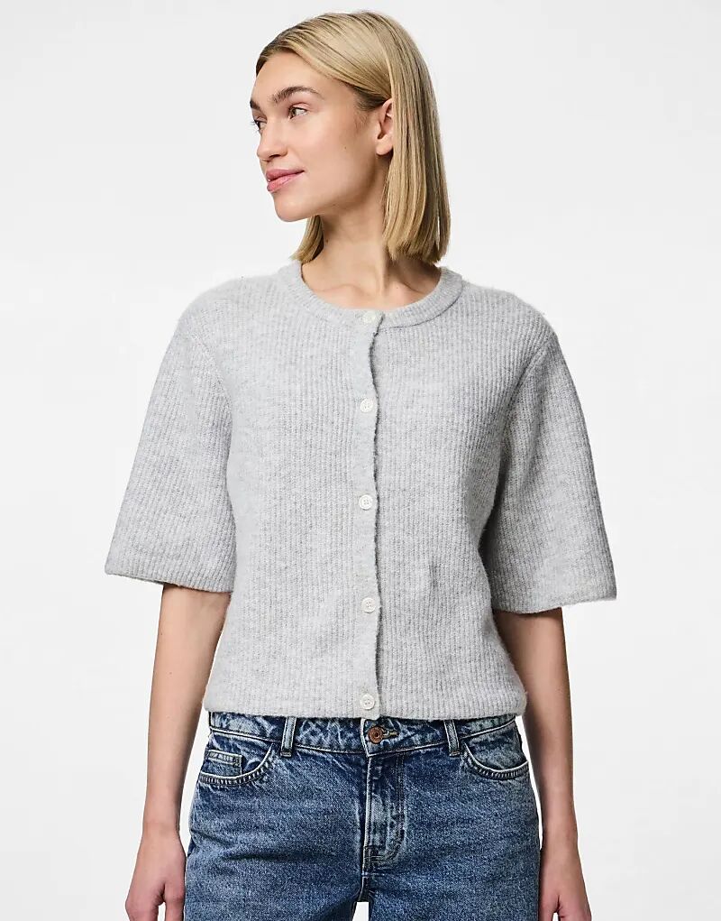 Вязаный кардиган Pieces в цвете светло-серый меланж
Вязаный кардиган Pieces в цвете светло-серый меланж