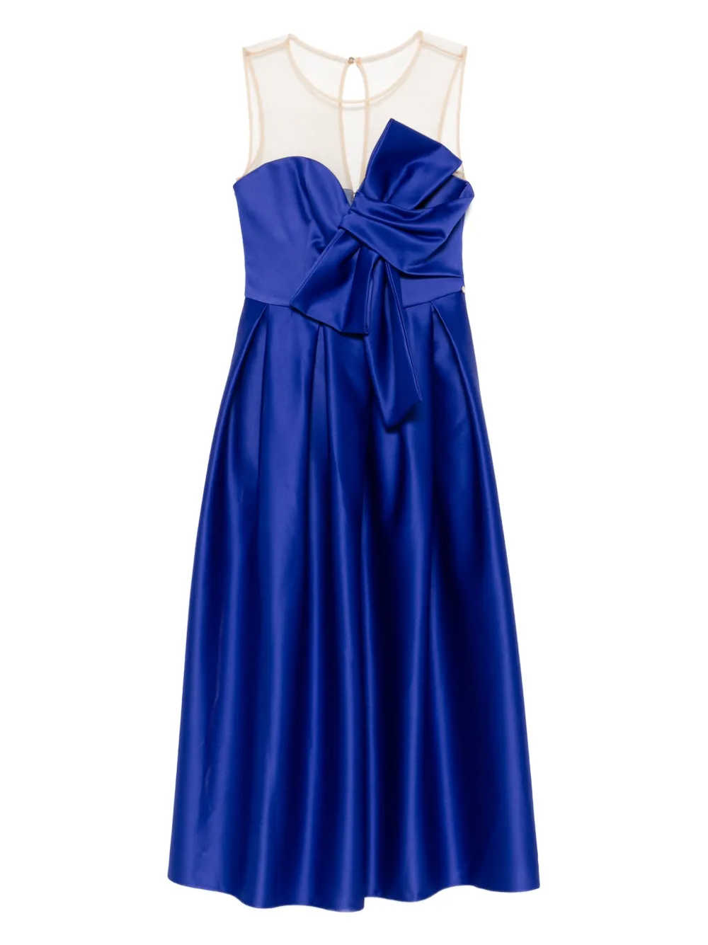 Коктейльное платье миди с бантом и сетчатыми вставками NISSA, синий
Коктейльное платье миди с бантом и сетчатыми вставками NISSA, синий