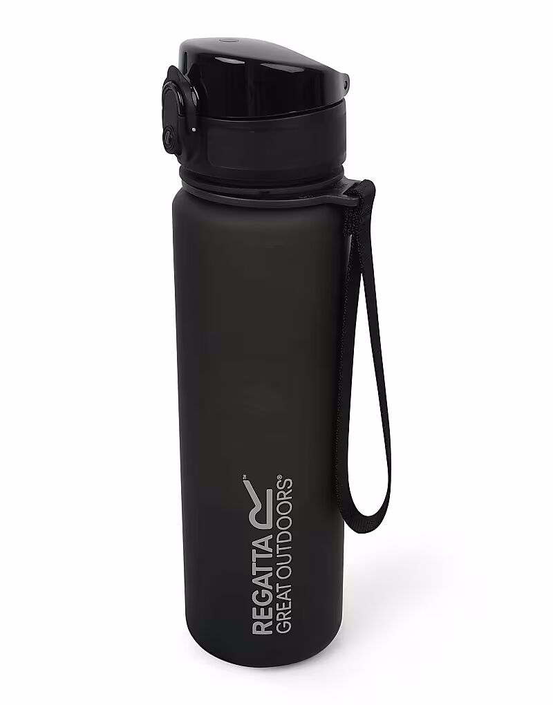 Бутылка 0,6 л из тритана с откидной крышкой, черного цвета Regatta
Бутылка 0,6 л из тритана с откидной крышкой, черного цвета Regatta