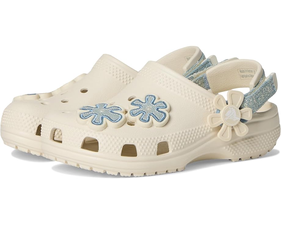 Детские клоги Crocs Classic Denim Floral Backstrap (для малышей) Crocs Kids, Summit White
Детские клоги Crocs Classic Denim Floral Backstrap (для малышей) Crocs Kids, Summit White