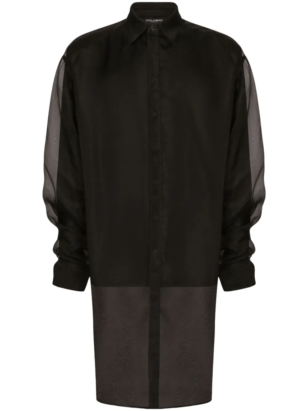 Полупрозрачная рубашка с оборками DOLCE & GABBANA, черный
Полупрозрачная рубашка с оборками DOLCE & GABBANA, черный